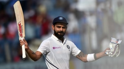 Virat Kohli 254* against South Africa, 2nd Test (2019): He scored his best Test score against a quality Proteas attacking in 336 balls, with 33 fours and two sixes. He had a chance to get to his maiden 300 but he decide to declare the innings in order to get a winning result for India. (HT Photo) Virat Kohli 254* against South Africa, 2nd Test (2019): He scored his best Test score against a quality Proteas attacking in 336 balls, with 33 fours and two sixes. He had a chance to get to his maiden 300 but he decide to declare the innings in order to get a winning result for India. (HT Photo)