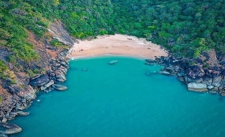 It is a secluded spot perfect for sunbathing and spotting dolphins in the distance. (Pinterest) It is a secluded spot perfect for sunbathing and spotting dolphins in the distance. (Pinterest)