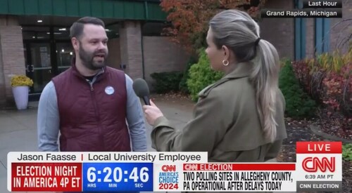 A dad of four who voted for Kamala Harris. (Screengrab (CNN)) A dad of four who voted for Kamala Harris. (Screengrab (CNN))