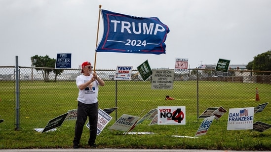 The 2024 presidential campaign was marked by two assassination attempts, a candidate switch, divisive rhetoric and warnings about the fate of democracy. Photographer: Eva Marie Uzcategui/Bloomberg (Bloomberg)