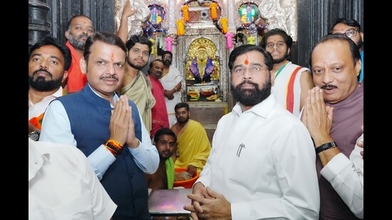 Among the key promises, Mahayuti, if comes back to power, plans to increase financial aid under Ladki Bahin from existing ₹1,500 to ₹2,100 per month (HT PHOTO)