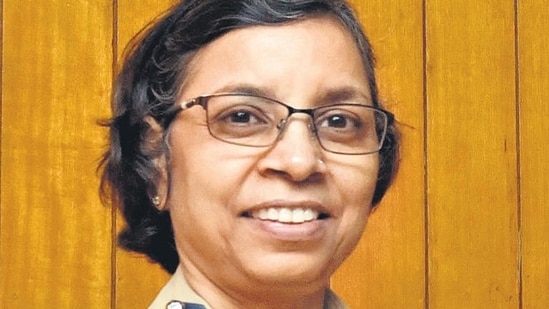 Pune, India - June 23, 2017:Rashmi Shukla, Commissioner of Police, Pune City posses for photo at her office in Pune, India, on Friday, June 23, 2017. (Photo by Pratham Gokhale/ Hindustan Times) (Pratham Gokhale/HT PHOTO)