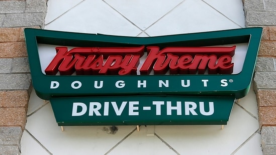 Krispy Kreme offers free doughnuts and 'I Voted' stickers on Election Day 2024, promoting civic engagement. (AP Photo/Alan Diaz, File) (AP)