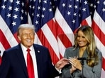 Former US President Donald Trump, left, and former US First Lady Melania Trump during an election night event at the Palm Beach Convention Center in West Palm Beach, Florida, US, on Wednesday, Nov. 6, 2024 Former US President Donald Trump, left, and former US First Lady Melania Trump during an election night event at the Palm Beach Convention Center in West Palm Beach, Florida, US, on Wednesday, Nov. 6, 2024