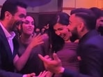 Anushka Sharma, Virat Kohli, Angad Bedi and Neha Dhupia featured in a new clip. Anushka Sharma, Virat Kohli, Angad Bedi and Neha Dhupia featured in a new clip.