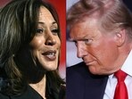 US Vice President and Democratic presidential candidate Kamala Harris and former US President and Republican presidential candidate Donald Trump US Vice President and Democratic presidential candidate Kamala Harris and former US President and Republican presidential candidate Donald Trump