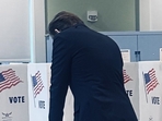 Former First Lady Melania Trump shared a behind-the-scenes sneak peek at her son Barron voting for his father, Donald Trump, on Tuesday, November 5, 2024. 