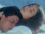 Shah Rukh Khan and Manisha Koirala in a still from Dil Se...