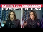 Harris Concession Speech: Harris' Message To Trump On Transfer Of Power, Future Of America | US