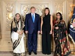 A file photo of Sheikh Hasina with Donald Trump A file photo of Sheikh Hasina with Donald Trump