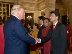 The photo was clicked at Rashtrapati Bhavan in 2020 during a dinner hosted by then President Ram Nath Kovind in honour of Donald Trump.