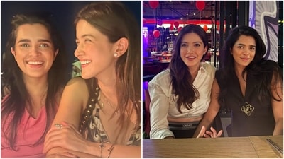 In another post, she is seen all smiles, enjoying a fun outing with a friend. (Instagram/@shanayakapoor02) In another post, she is seen all smiles, enjoying a fun outing with a friend. (Instagram/@shanayakapoor02)