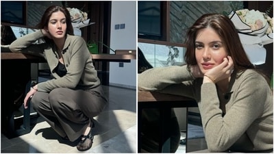 Her makeup was on point, featuring blushed cheeks, a luminous highlighter, defined brows, a dewy base, and a touch of lip gloss for a perfect natural look. (Instagram/@shanayakapoor02) Her makeup was on point, featuring blushed cheeks, a luminous highlighter, defined brows, a dewy base, and a touch of lip gloss for a perfect natural look. (Instagram/@shanayakapoor02)