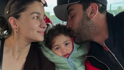 Alia Bhatt and Ranbir Kapoor officially introduced Raha to the media on Christmas in 2023. (Instagram)