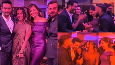 Anushka Sharma, Virat Kohli, Angad Bedi and Neha Dhupia featured in a new clip. Anushka Sharma, Virat Kohli, Angad Bedi and Neha Dhupia featured in a new clip.