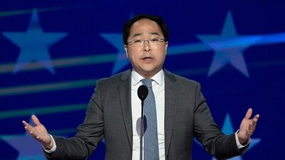FILE - Rep. Andy Kim, D-N.J., speaks during the Democratic National Convention, Aug. 21, 2024, in Chicago. (AP Photo/J. Scott Applewhite) (AP) FILE - Rep. Andy Kim, D-N.J., speaks during the Democratic National Convention, Aug. 21, 2024, in Chicago. (AP Photo/J. Scott Applewhite) (AP)