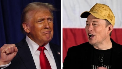 Elon Musk and Donald Trump. (Reuters, AP) Elon Musk and Donald Trump. (Reuters, AP)