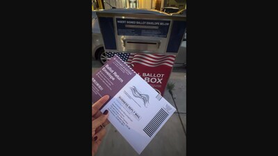 An Indian-origin woman who voted for the first time shared this image. (LinkedIn/Dini M) An Indian-origin woman who voted for the first time shared this image. (LinkedIn/Dini M)
