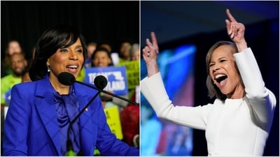 Angela Alsobrooks (L) and Lisa Blunt Rochester Angela Alsobrooks (L) and Lisa Blunt Rochester