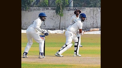 Players in action during the match played at GMSSS, Sector 26, in Chandigarh on Wednesday. (HT Photo) Players in action during the match played at GMSSS, Sector 26, in Chandigarh on Wednesday. (HT Photo)