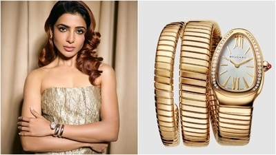 Samantha Ruth Prabhu wore a Bulgari Serpentine watch to the Honey Bunny screening. Samantha Ruth Prabhu wore a Bulgari Serpentine watch to the Honey Bunny screening.