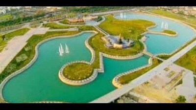 The Janeshwar Mishra Park in Lucknow (HT File Photo)