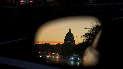 The US Capitol reflected in a rear view mirror in Washington, DC, US, on Nov 6 (Bloomberg) The US Capitol reflected in a rear view mirror in Washington, DC, US, on Nov 6 (Bloomberg)