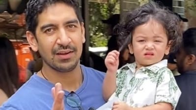 Ayan Mukerji took Raha Kapoor for an outing too! Raha's unimpressed expressions at spotting the photographers were a hit. Ayan Mukerji took Raha Kapoor for an outing too! Raha's unimpressed expressions at spotting the photographers were a hit.