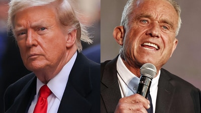 Kennedy campaign accused of being spoiler, Donald Trump favours RFK Jr. over Joe Biden (Getty Images via AFP/AP) Kennedy campaign accused of being spoiler, Donald Trump favours RFK Jr. over Joe Biden (Getty Images via AFP/AP)