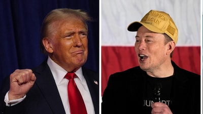 Tesla shares soared after the victory of Republican candidate Donald Trump in the US elections whom CEO Elon Musk had personally endorsed (Reuters, AP) Tesla shares soared after the victory of Republican candidate Donald Trump in the US elections whom CEO Elon Musk had personally endorsed (Reuters, AP)