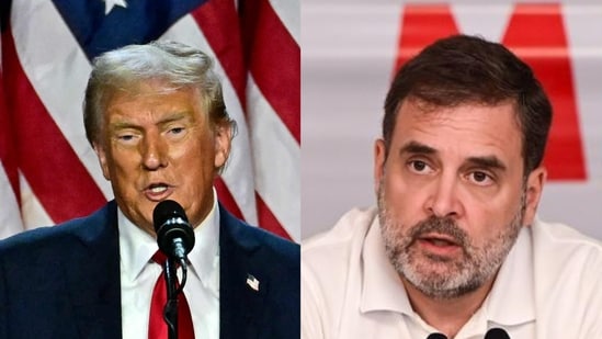 US president-elect Donald Trump and Congress leader Rahul Gandhi