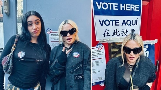 Madonna and daughter Lourdes Leon cast their votes (madonna/Instagram)