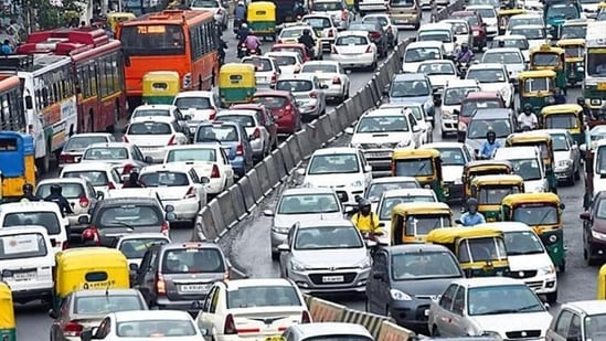 The Karnataka Transport Department is mobilizing squads to enforce rules against unauthorized commercial use of private vehicles. (Vipin Kumar/Hindustan Times)