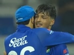 Allah Ghazanfar during the match against Bangladesh Allah Ghazanfar during the match against Bangladesh