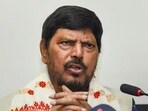 Union minister and president of the Republican Party of India (RPI), Ramdas Athawale (HT File)