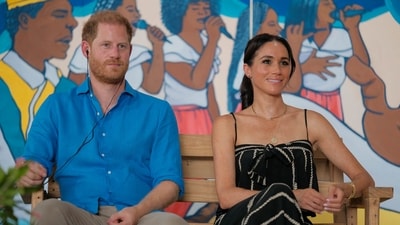 Prince Harry and Meghan Markle (via REUTERS)