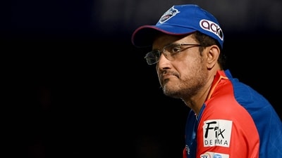 Delhi Capitals's mentor Sourav Ganguly reacts during the Indian Premier League (IPL) Twenty20 cricket match (AFP) Delhi Capitals's mentor Sourav Ganguly reacts during the Indian Premier League (IPL) Twenty20 cricket match (AFP)