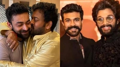 Chiranjeevi is Varun Tej and Allu Arjun's uncle and Ram Charan's father. Chiranjeevi is Varun Tej and Allu Arjun's uncle and Ram Charan's father.
