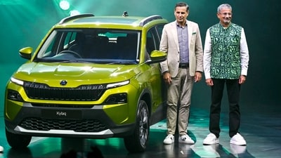 Skoda Kylaq is the Volkswagen-owned Czech carmaker's sub-compact SUV offering in the Indian market which will compete with rivals like Tata Nexon, Maruti Suzuki Brezza, Hyundai Venue, and Kia Sonet among others. (AFP) Skoda Kylaq is the Volkswagen-owned Czech carmaker's sub-compact SUV offering in the Indian market which will compete with rivals like Tata Nexon, Maruti Suzuki Brezza, Hyundai Venue, and Kia Sonet among others. (AFP)