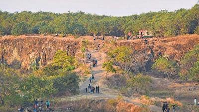 In Shivajinagar, Congress candidate Datta Bhairat became the first to make Vetal Tekdi’s preservation a campaign priority. (HT FILE) In Shivajinagar, Congress candidate Datta Bhairat became the first to make Vetal Tekdi’s preservation a campaign priority. (HT FILE)