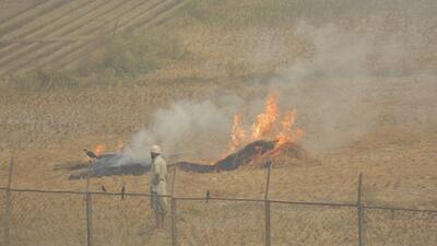 In cases of stubble burning, 14 instances were picked up by satellite so far. Two cases of stubble burning were confirmed while in eight cases farmers had set afire garbage on the boundary of their farmlands, said Ghaziabad officials. (HT Archive) In cases of stubble burning, 14 instances were picked up by satellite so far. Two cases of stubble burning were confirmed while in eight cases farmers had set afire garbage on the boundary of their farmlands, said Ghaziabad officials. (HT Archive)
