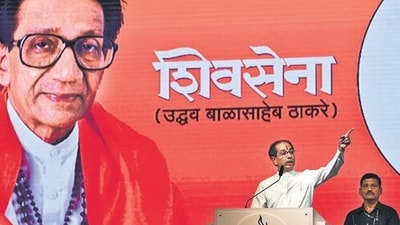 Uddhav Thackeray, chief of Shiv Sena (UBT). (Photo by Raju Shinde/HT Photo) (Hindustan Times) Uddhav Thackeray, chief of Shiv Sena (UBT). (Photo by Raju Shinde/HT Photo) (Hindustan Times)