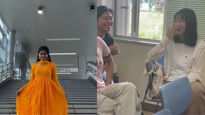 A woman’s suit in Japan catches the eye of locals with surprising reactions. (Screengrab Instagram/@gunjanvikasmalik) A woman’s suit in Japan catches the eye of locals with surprising reactions. (Screengrab Instagram/@gunjanvikasmalik)