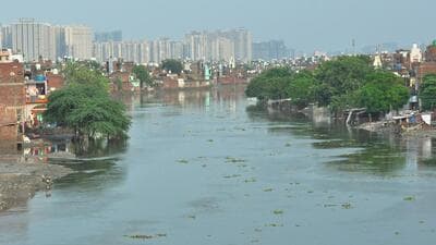 The NCR districts that have floodplains of river Hindon are severely affected by encroachments in the form of residential settlements. These not only prove risky for residents but also affects the river’s recharge system besides narrowing its floodplain zones, said environmentalists. (HT Archive) The NCR districts that have floodplains of river Hindon are severely affected by encroachments in the form of residential settlements. These not only prove risky for residents but also affects the river’s recharge system besides narrowing its floodplain zones, said environmentalists. (HT Archive)