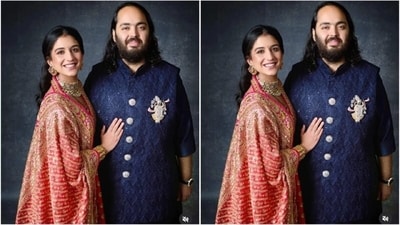 Check out Anant Ambani and Radhika Merchant’s first Diwali look after marriage. (Instagram/@ambani_update) Check out Anant Ambani and Radhika Merchant’s first Diwali look after marriage. (Instagram/@ambani_update)