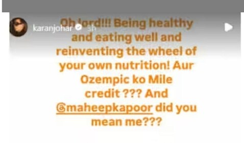 Karan Johar clarified on his Instagram stories that his weight transformation was a result of ‘eating well and being healthy’. (Photo: Instagram) Karan Johar clarified on his Instagram stories that his weight transformation was a result of ‘eating well and being healthy’. (Photo: Instagram)