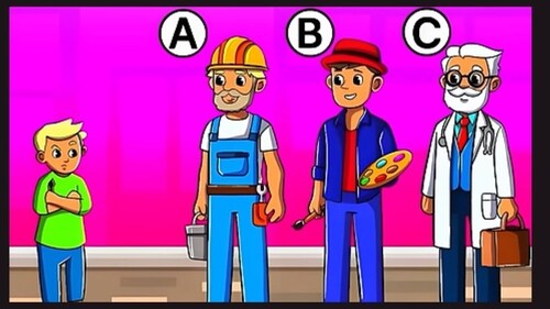 You have 15 seconds to identify the boy's father. Can you do it? (Screengrab YouTube/@MrRiddle57) You have 15 seconds to identify the boy's father. Can you do it? (Screengrab YouTube/@MrRiddle57)