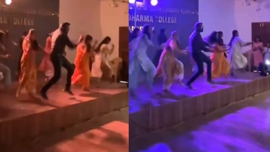A fun moment as the HOD joins students on the dance floor. (Screengrab Instagram/@amalvmusic )