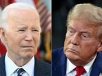 US President Joe Biden (L) addresses the nation from the Rose Garden of the White House in Washington, DC, November 7, 2024, after Donald Trump wins presidential election, and former US President and Republican presidential candidate Donald Trump (R) attends a town hall meeting moderated by Arkansas Governor Sarah Huckabee Sanders at the Dort Financial Center in Flint, Michigan, on September 17, 2024. US President Joe Biden (L) addresses the nation from the Rose Garden of the White House in Washington, DC, November 7, 2024, after Donald Trump wins presidential election, and former US President and Republican presidential candidate Donald Trump (R) attends a town hall meeting moderated by Arkansas Governor Sarah Huckabee Sanders at the Dort Financial Center in Flint, Michigan, on September 17, 2024.