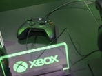 An Xbox games controller at the Gamescom computer gaming fair on the opening day in Cologne, Germany, on Wednesday, Aug. 21, 2024